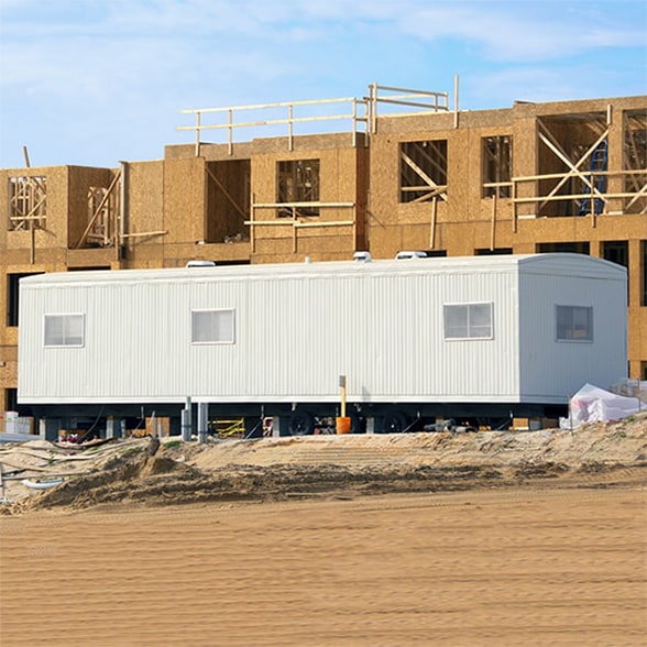 our construction & jobsite shower trailers are equipped with heating and cooling systems